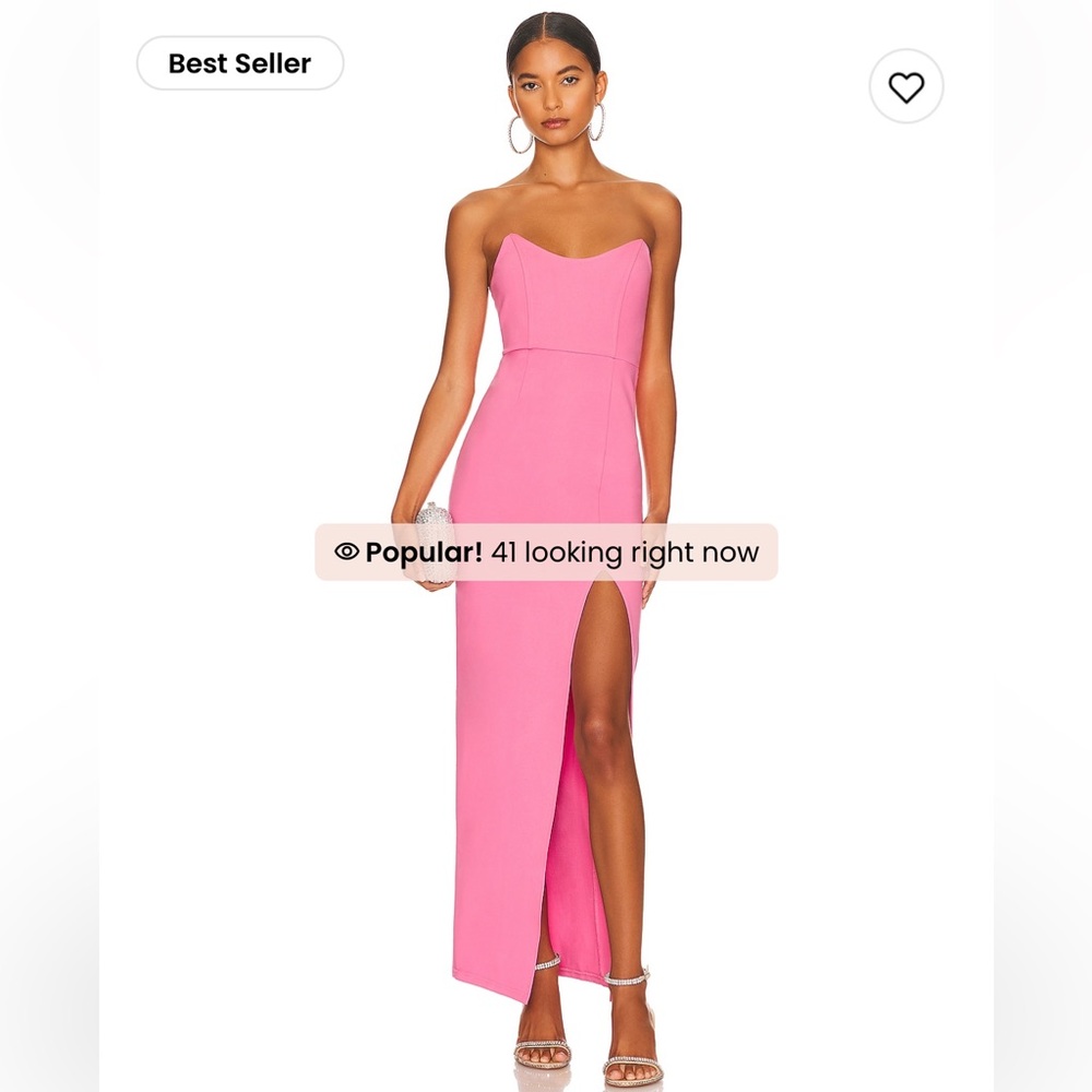 superdown Pink strapless dress